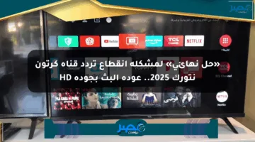 «حل نهائي» لمشكلة انقطاع تردد قناة كرتون نتورك 2025.. عودة البث بجودة HD
